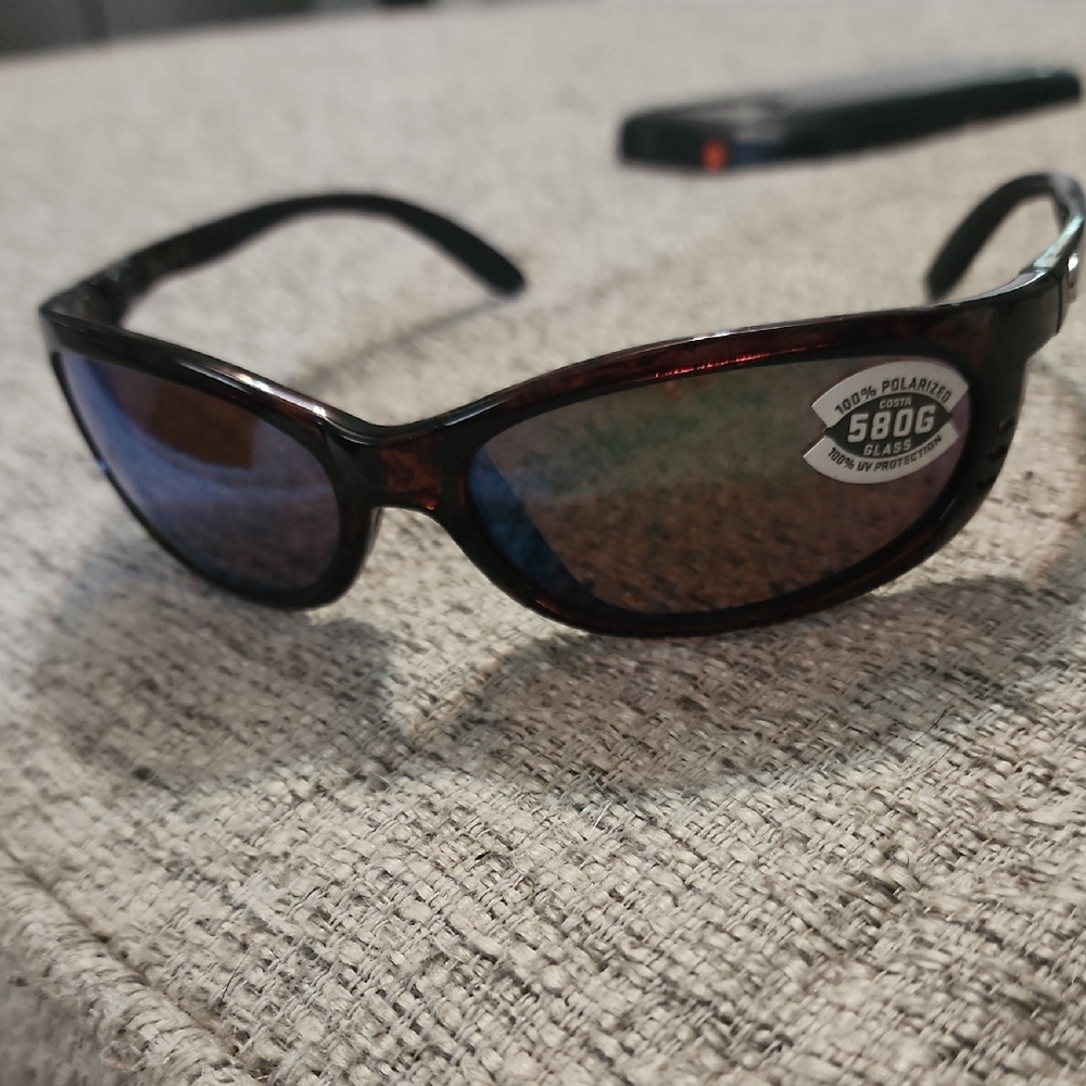 Costa Del Mar Fathom Sunglasses with Black and Brown Frame